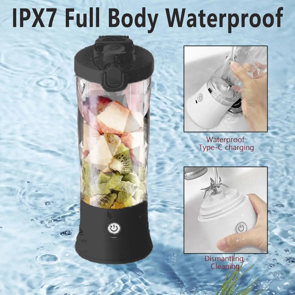 Portable Blender Bottle - USB-C Gym & Travel Smoothie Maker